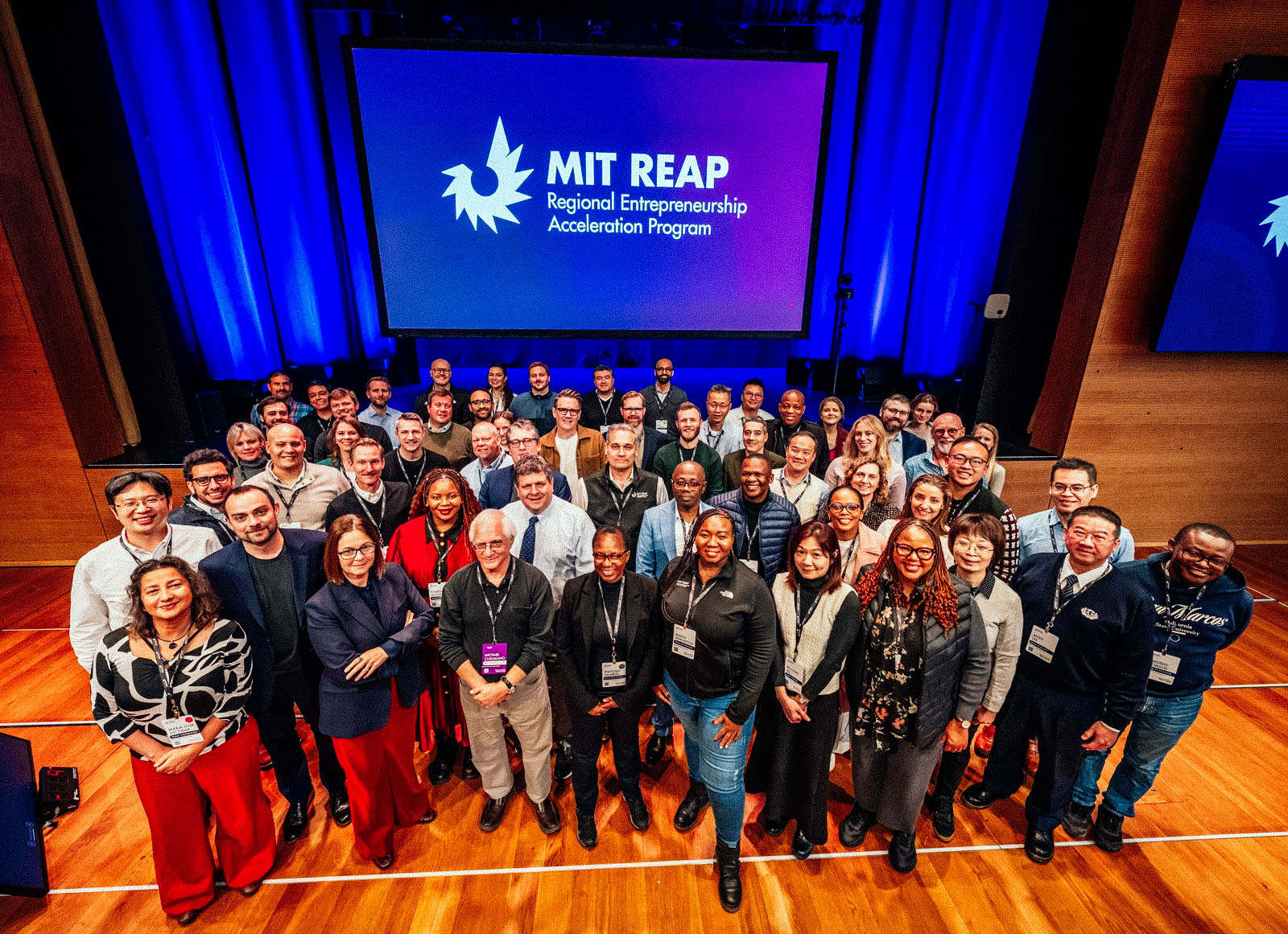International participants gathered for the four-day MIT REAP workshop.