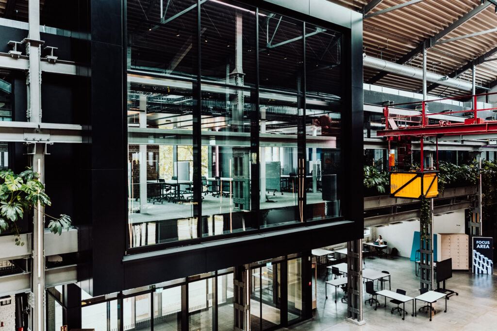 Ein Foto zeigt den Lernort OpenSpace in Heilbronn, Lernort für Austausch, Experimente und Stadtentwicklung